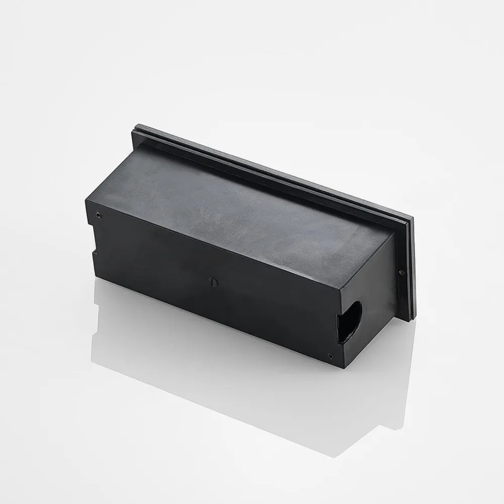 Lucande LED-vægindbygningslampe Jaano, antracit, aluminium, IP65