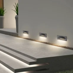 Lucande Terrassebelysning>LED-vægindbygningslampe Zandro, 25 cm, antracit, IP65