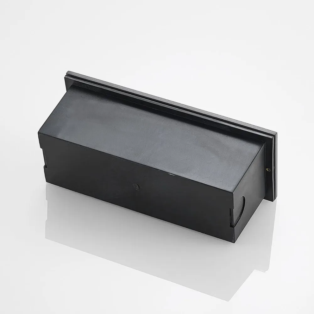 Lucande Terrassebelysning>LED-vægindbygningslampe Zandro, 25 cm, antracit, IP65