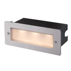 LED-vægindbygningslampe Holly, 17 cm, stål^Lucande Best