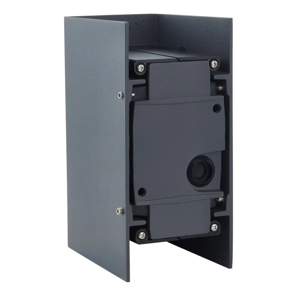 LED-væglampe Kimian, højde 17 cm, antracit, IP54^Lucande New