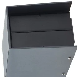 LED-væglampe Kimian, højde 17 cm, antracit, IP54^Lucande New