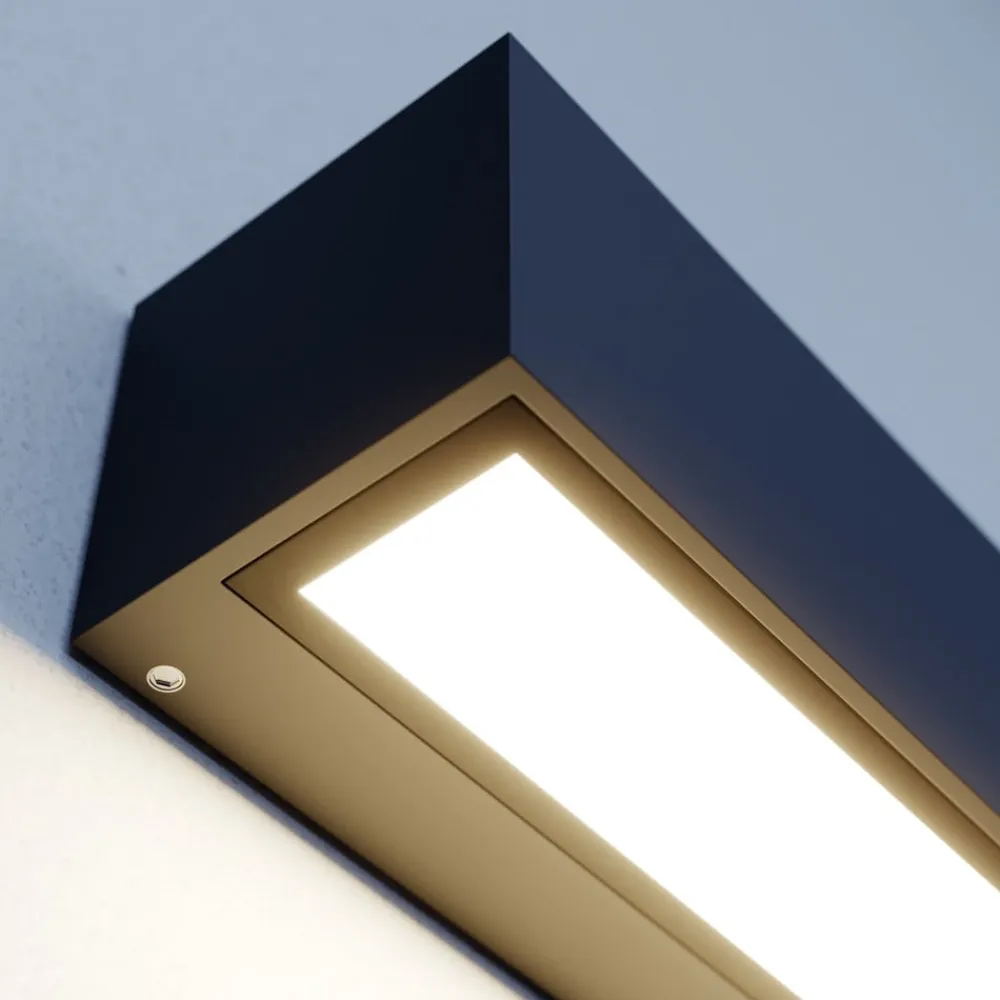 Lucande Terrassebelysning|Væglamper>LED-væglampe Lengo, 25 cm, antracit, down, 3000K