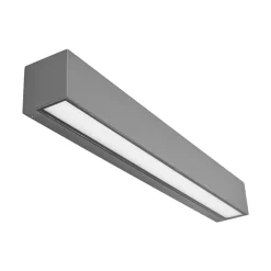 Lucande LED-væglampe Lengo, 50 cm antracit, op/ned 3000K