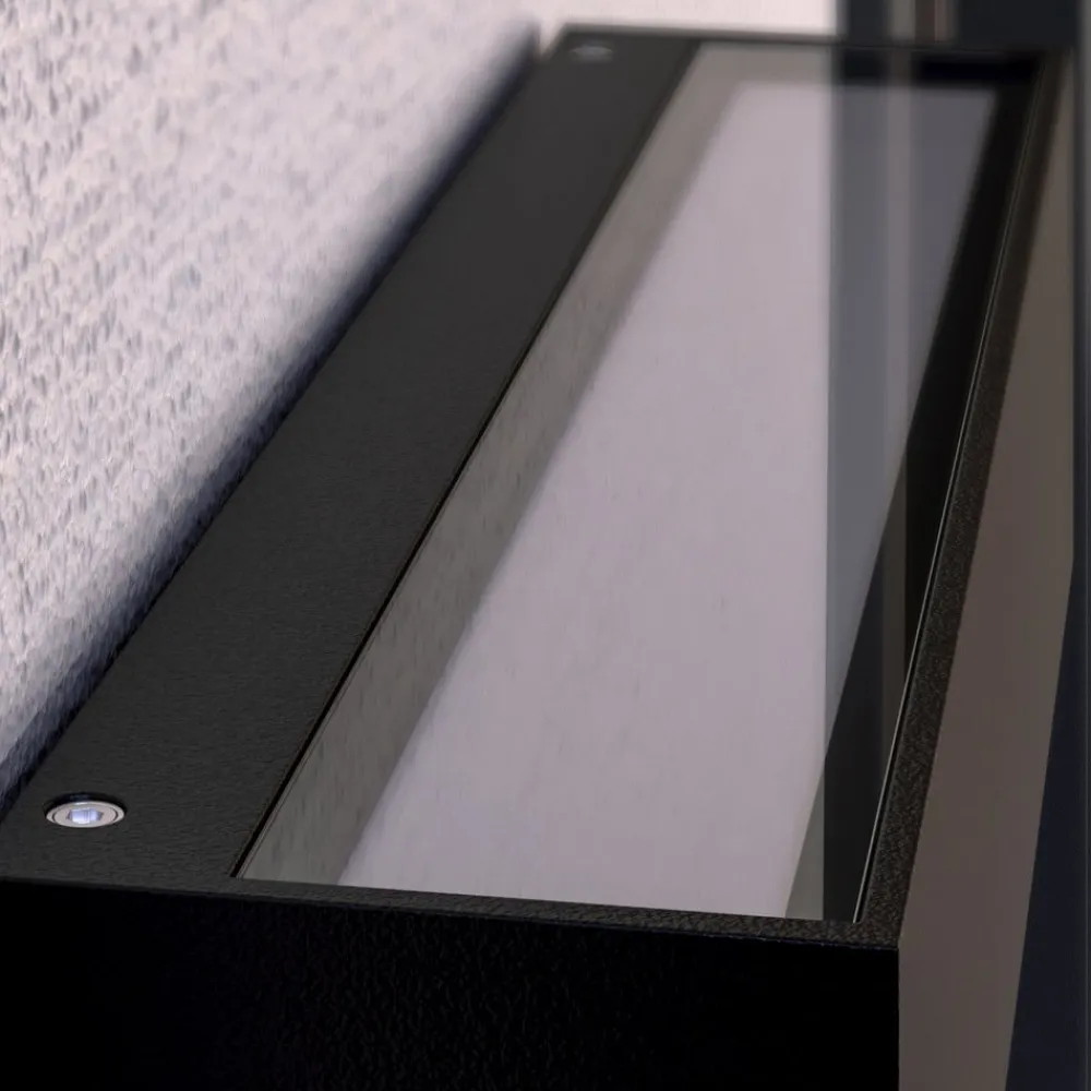 LED-væglampe Lengo, 25 cm antracit, op/ned 3000K^Lucande Clearance