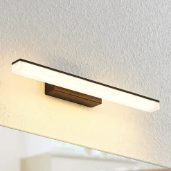 Lucande LED-væglampe Lisana, vandret, 46 cm, IP44