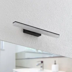 Lucande LED-væglampe Lisana, vandret, 46 cm, IP44