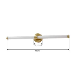 LED-væglampe Melisa, guld, 90 cm, CCT, IP44^Lucande Clearance