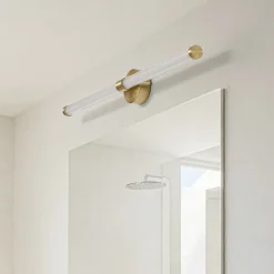 LED-væglampe Melisa, guld, 90 cm, CCT, IP44^Lucande Clearance