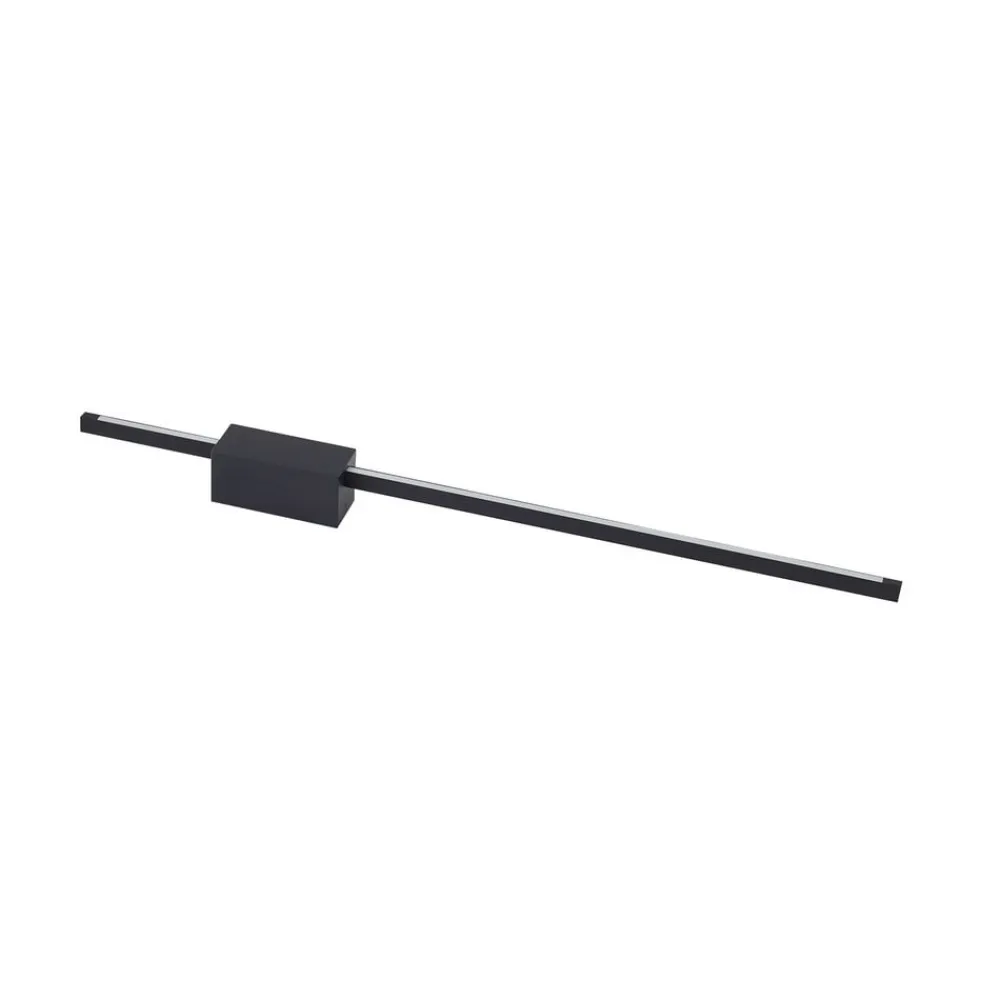 Lucande Gang|Væglamper>LED-væglampe Skaila, sort, længde 90 cm, 3.000 K