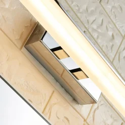 LED-væglampe til badeværelset Julie, 46 cm, krom, metal, IP44^Lucande