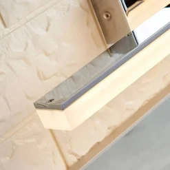 LED-væglampe til badeværelset Julie, 46 cm, krom, metal, IP44^Lucande