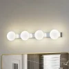 Lucande Væg- Og Spejllamper|Væglamper>LED-væglampe til badeværelset Myrra, krom, glas, 60 cm, IP44