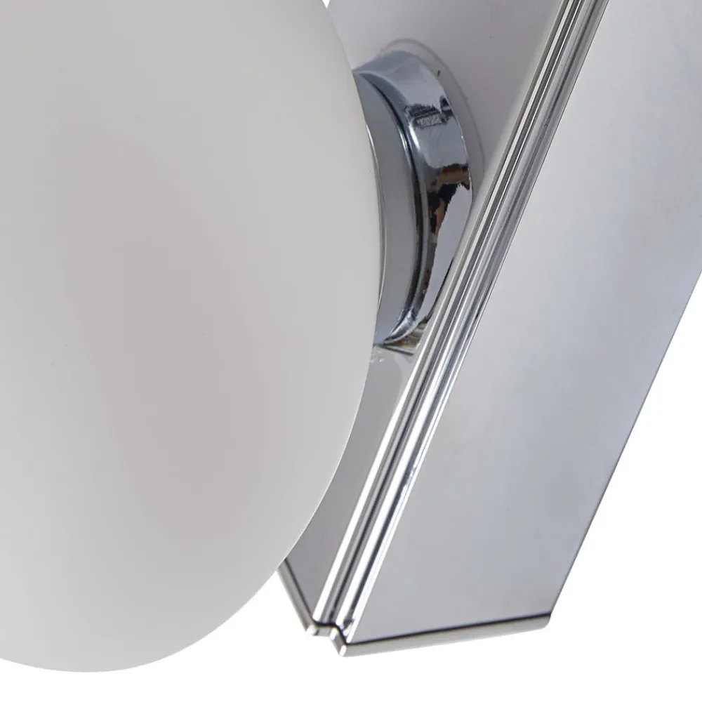 Lucande Væg- Og Spejllamper|Væglamper>LED-væglampe til badeværelset Myrra, krom, glas, 60 cm, IP44