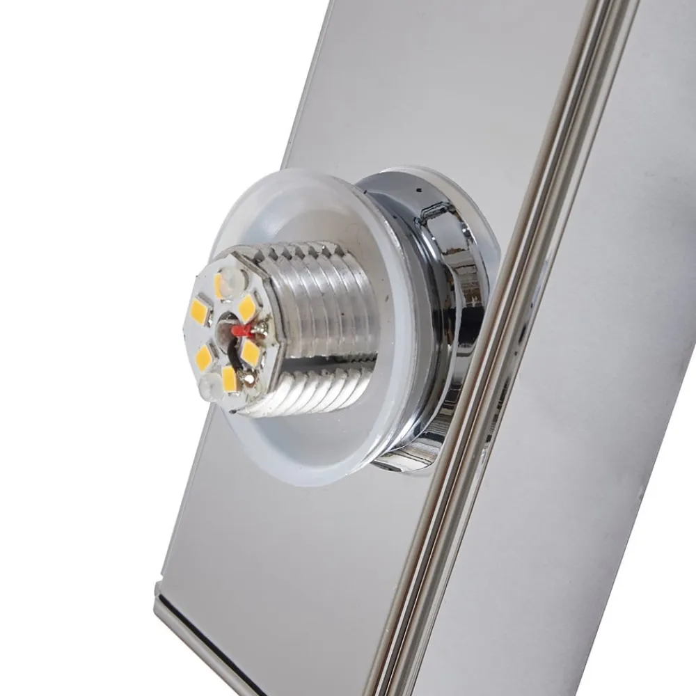 Lucande Væg- Og Spejllamper|Væglamper>LED-væglampe til badeværelset Myrra, krom, glas, 60 cm, IP44