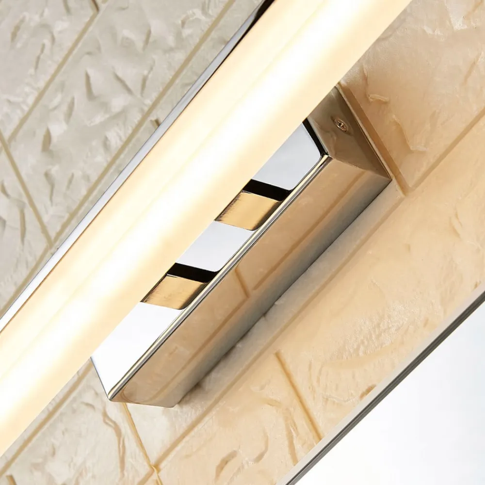 Lucande Væg- Og Spejllamper|Væglamper>LED-væglampe til badeværelset Julie, 75 cm, krom, metal, IP44