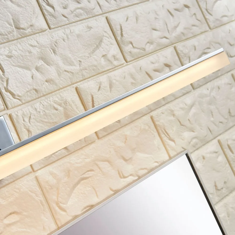 Lucande Væg- Og Spejllamper|Væglamper>LED-væglampe til badeværelset Julie, 75 cm, krom, metal, IP44