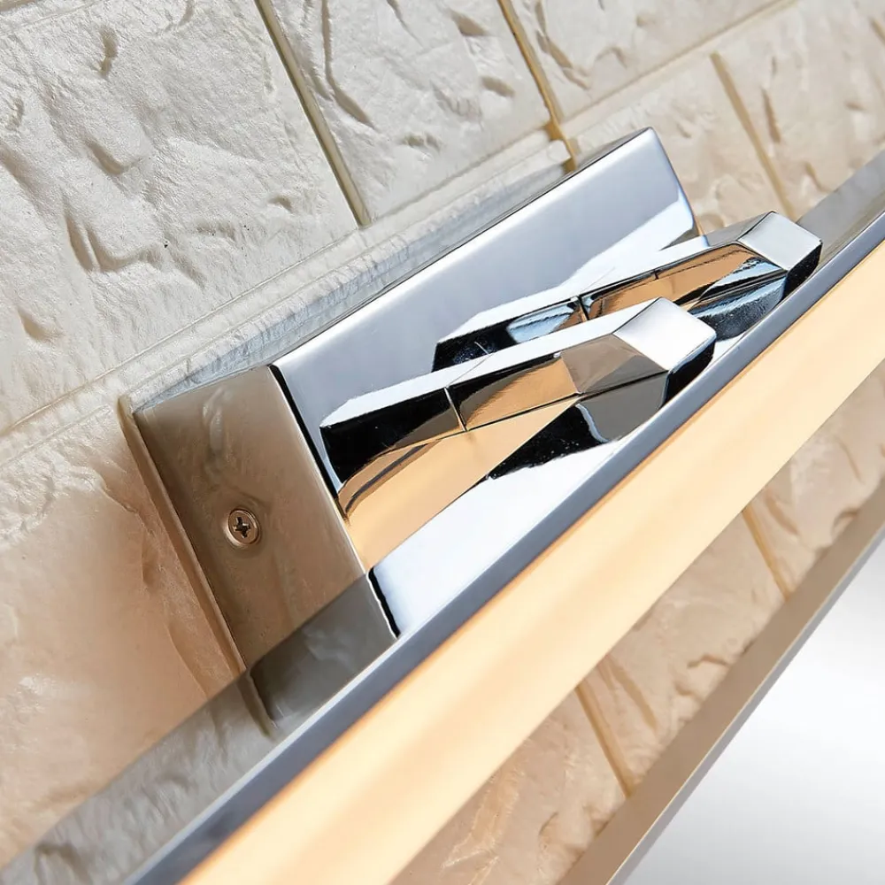 Lucande Væg- Og Spejllamper|Væglamper>LED-væglampe til badeværelset Julie, 75 cm, krom, metal, IP44