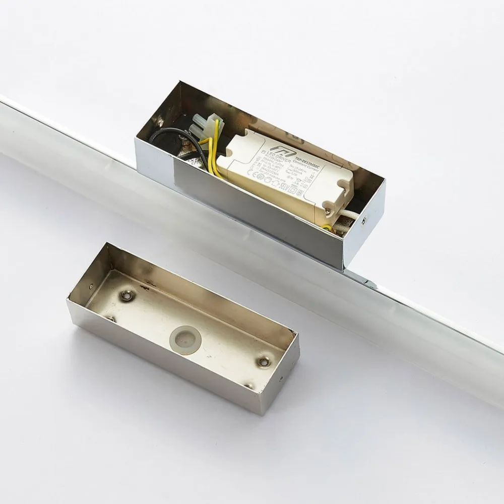 Lucande Væg- Og Spejllamper|Væglamper>LED-væglampe til badeværelset Julie, 75 cm, krom, metal, IP44