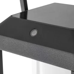 Lucande LED-væglampe Tilena, kantet, sort, aluminium