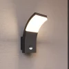 Lucande LED-væglampe Timm, sensor, 20cm, antracit, IP54