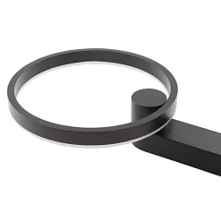 LED-væglampe Yekta, indirekte, sort, dæmpbar^Lucande Clearance