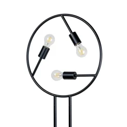 Linnard gulvlampe af jern, 3 lyskilder^Lucande Sale