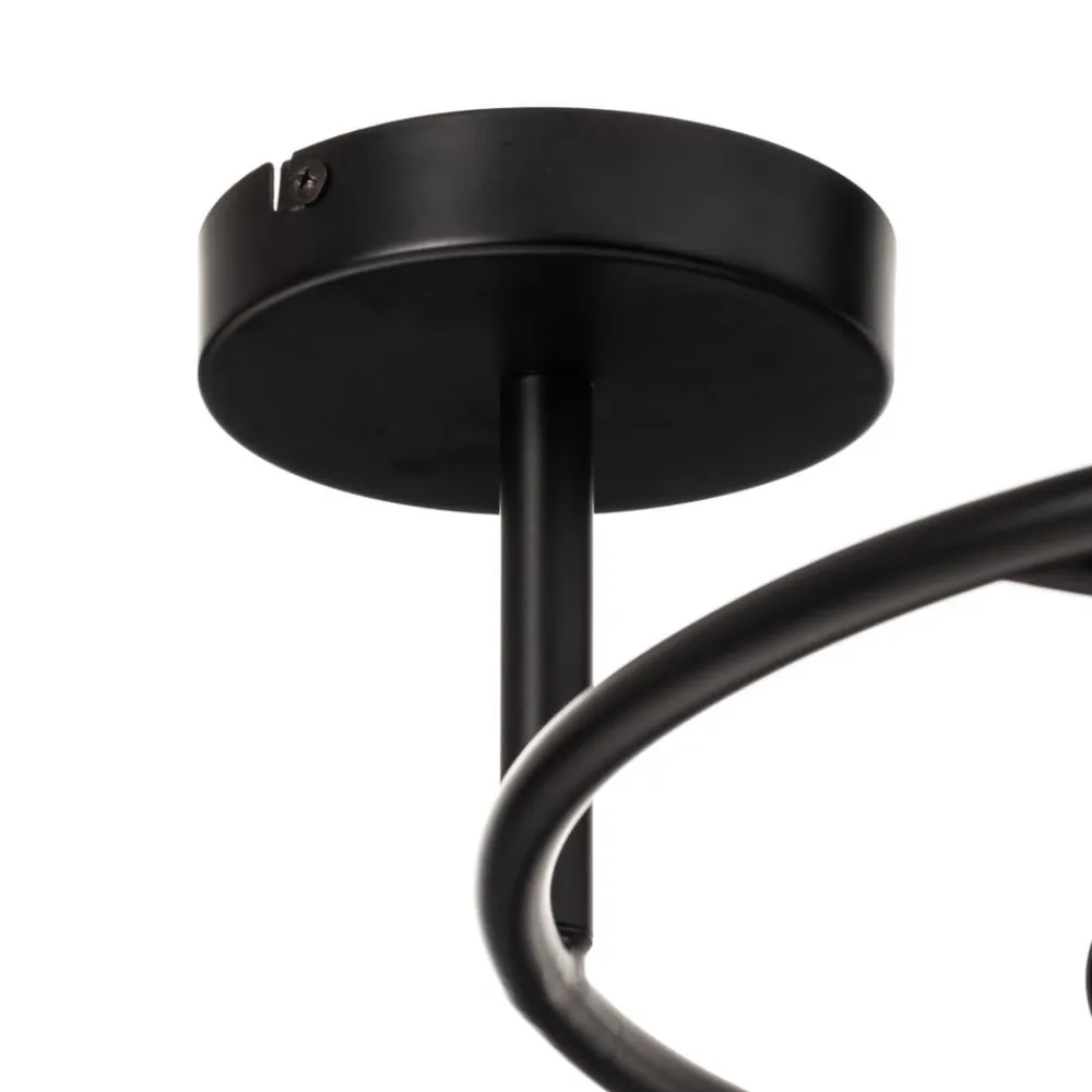 Lucande Loftlamper>Linnard loftlampe af stål, 3 lyskilder