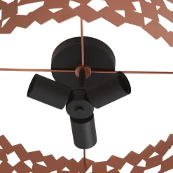 Lucande loftlampe Aeloria, kobber, jern, Ø 50 cm, E27