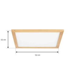 loftlampe Joren, 52 cm, træ, CCT, fjernbetjening^Lucande Outlet