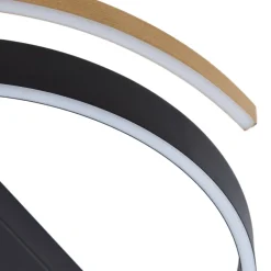 loftlampe Natsuma, sort/guld, metal, Ø 50 cm^Lucande New