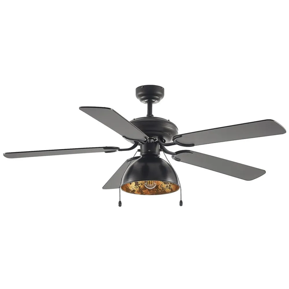 Lucande Loftventilatorer>loftventilator med lys Shamoian, støjsvag, Ø 130 cm