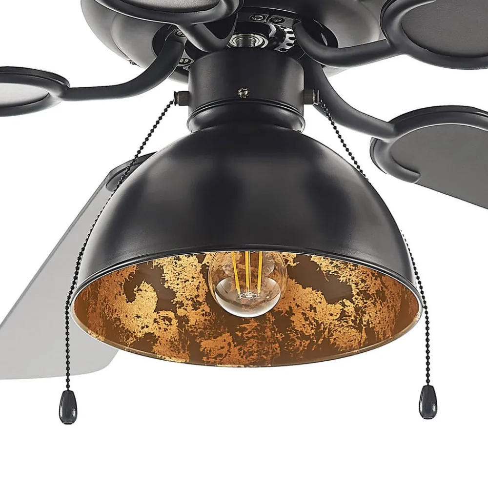 Lucande Loftventilatorer>loftventilator med lys Shamoian, støjsvag, Ø 130 cm