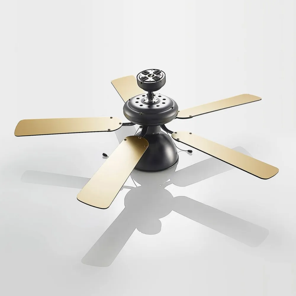 Lucande Loftventilatorer>loftventilator med lys Shamoian, støjsvag, Ø 130 cm