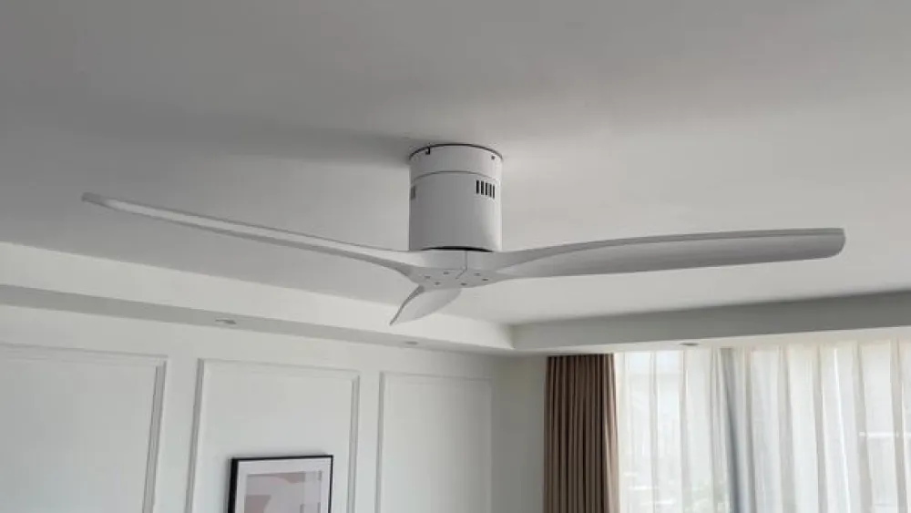 Lucande loftventilator Vindur, hvid, DC, støjsvag, Ø 132 cm