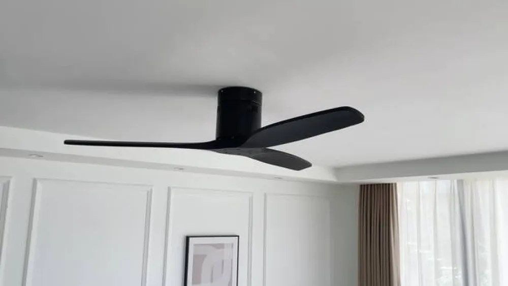 loftventilator Vindur, sort, DC, støjsvag, 132 cm^Lucande Sale