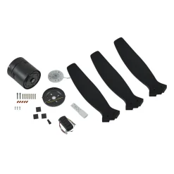 loftventilator Vindur, sort, DC, støjsvag, 132 cm^Lucande Sale