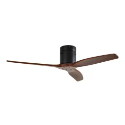 Lucande Loftventilatorer>loftventilator Vindur, sort/træ, DC, støjsvag