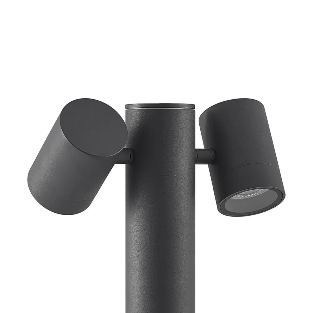 Lucande Terrassebelysning|Gadebelysning>Maloney pullert, 2 lyskilder, 75 cm, antracit