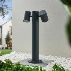 Maloney sokkellampe, 50 cm, antracit, IP54^Lucande Outlet