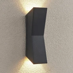 Lucande Væglamper>Maniela LED udendørs væglampe, op/ned