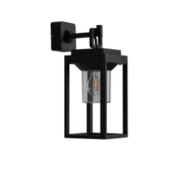 Milanka udendørs væglampe, sort, aluminium, 43 cm^Lucande Sale