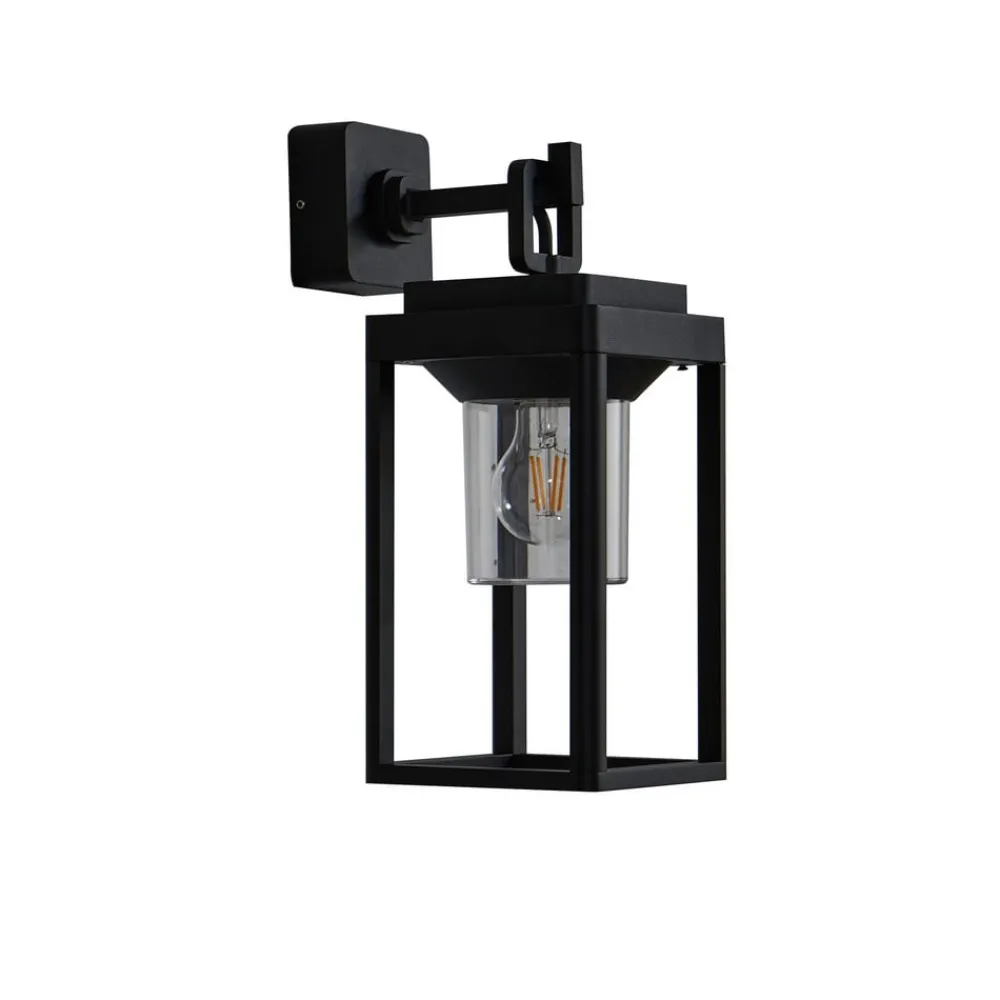 Milanka udendørs væglampe, sort, aluminium, 43 cm^Lucande Sale