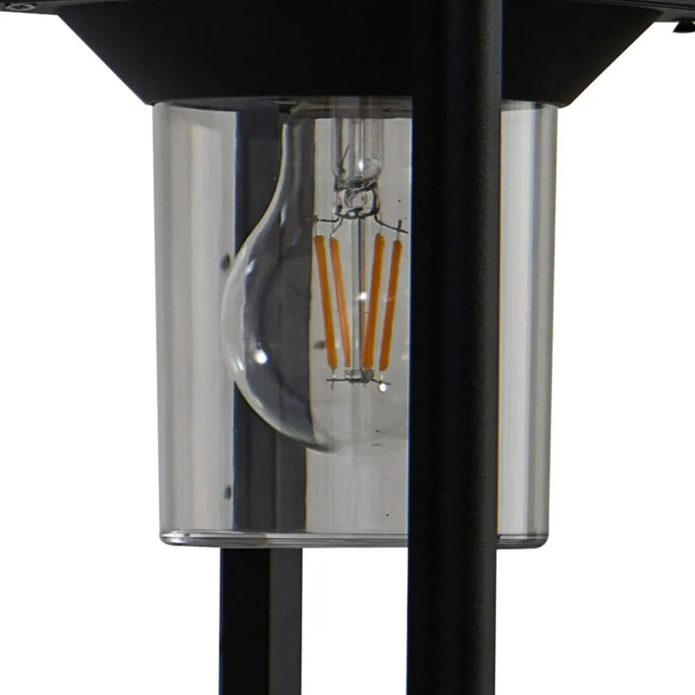 Milanka udendørs væglampe, sort, aluminium, 43 cm^Lucande Sale