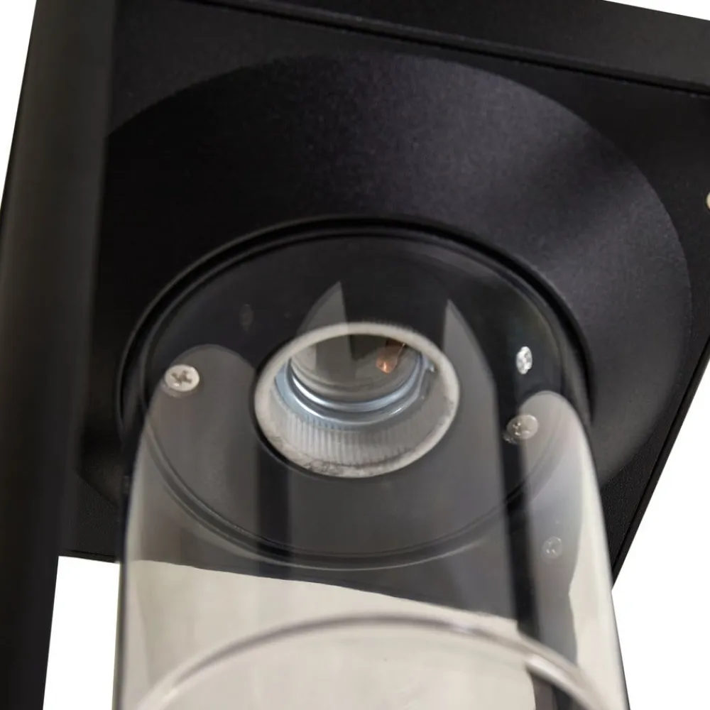 Milanka udendørs væglampe, sort, aluminium, 43 cm^Lucande Sale