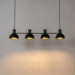 Mostrid hængelampe, sort, 4 lyskilder^Lucande Outlet