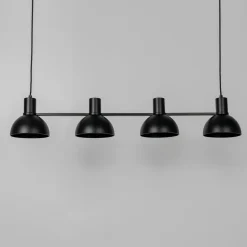 Mostrid hængelampe, sort, 4 lyskilder^Lucande Outlet
