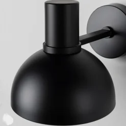 Lucande Mostrid-væglampe i sort jern