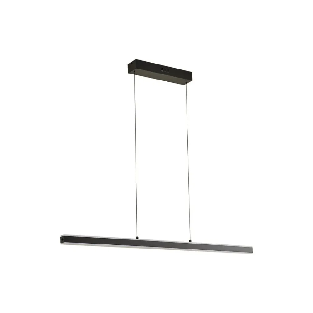 Lucande Pendellamper|Pendellamper>Pendolo LED-hængelampe, sort, aluminium, 120 cm
