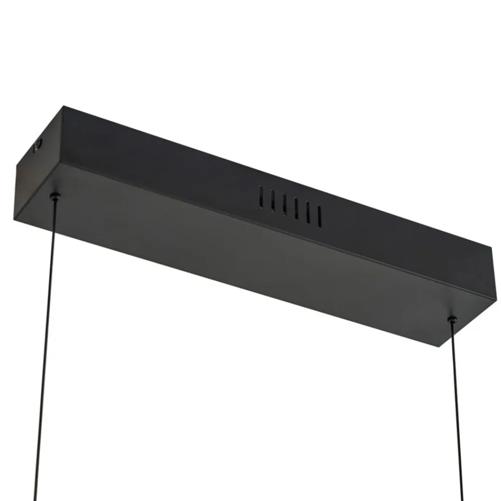 Lucande Pendellamper|Pendellamper>Pendolo LED-hængelampe, sort, aluminium, 120 cm